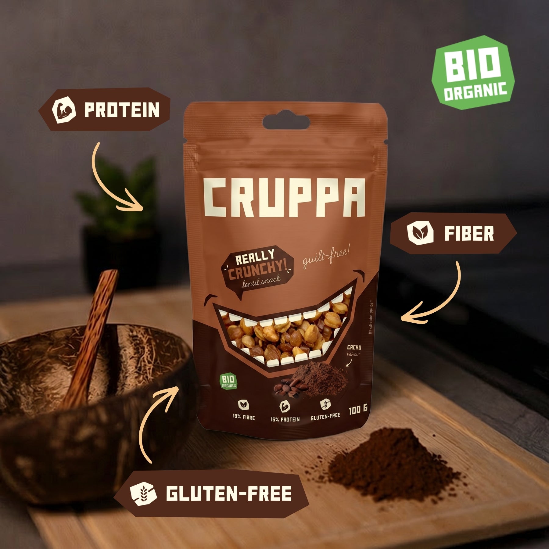 CRUPPA - Cacao BIO - 100 g