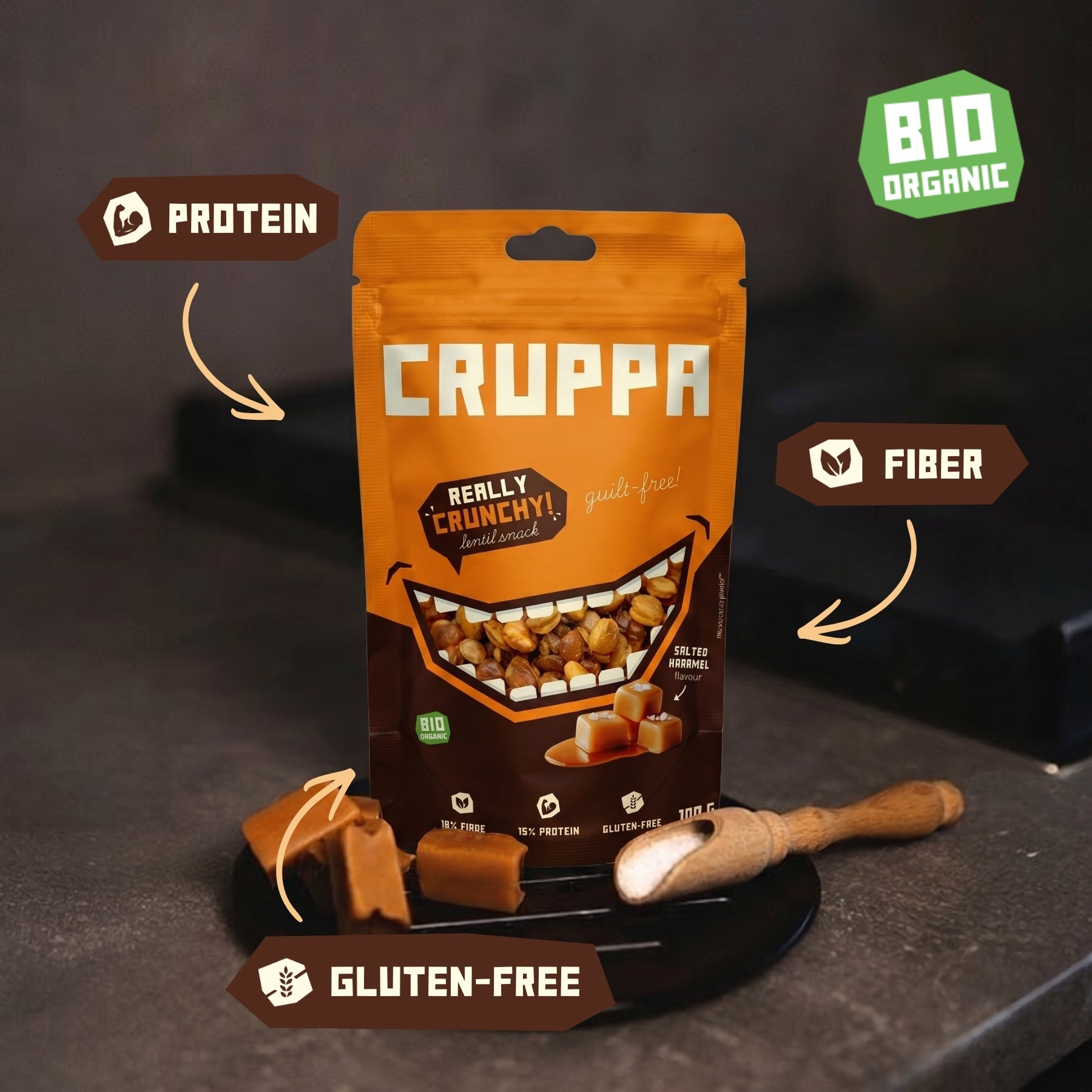 CRUPPA - Salted Caramel BIO - 100 g