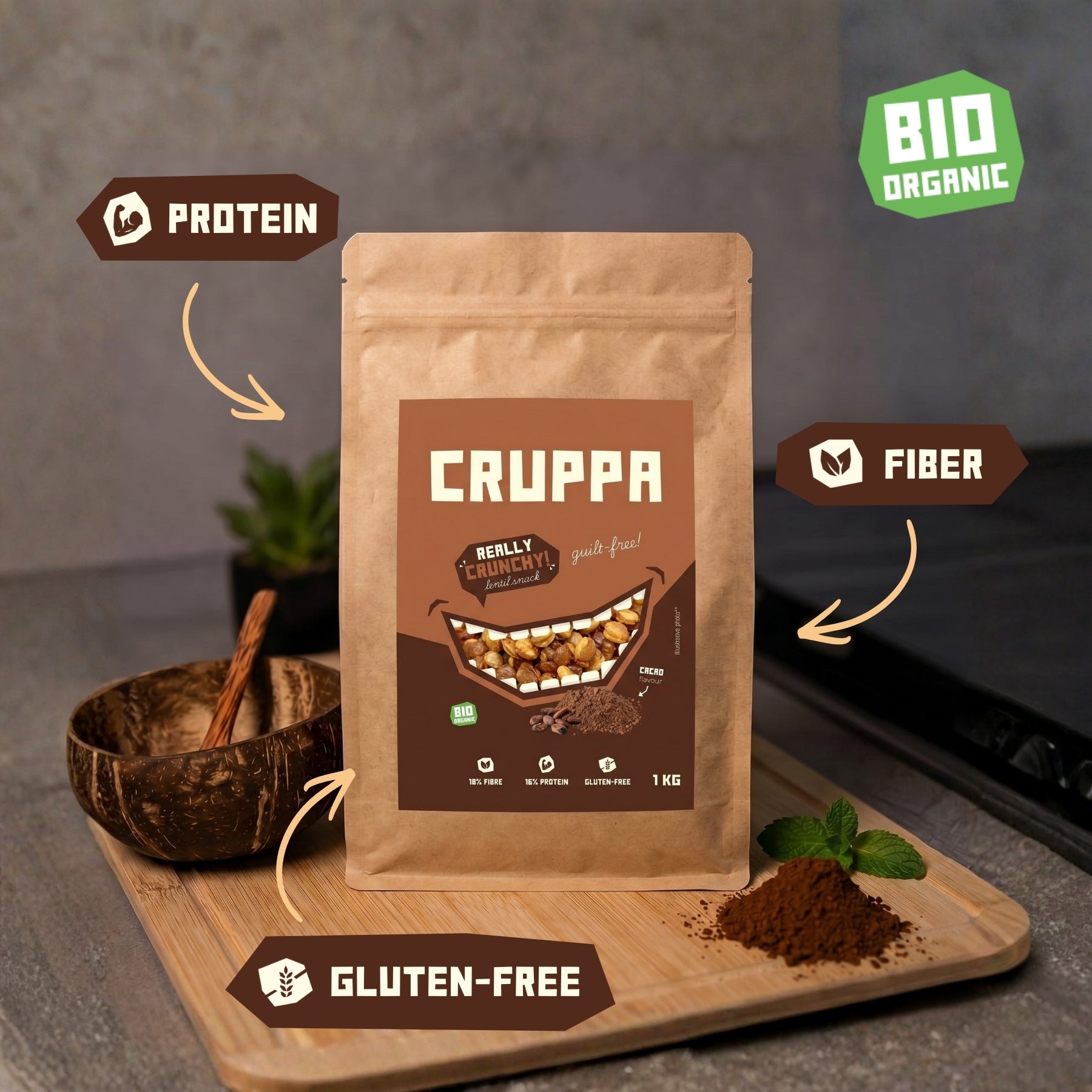CRUPPA - Cacao BIO - 1 kg