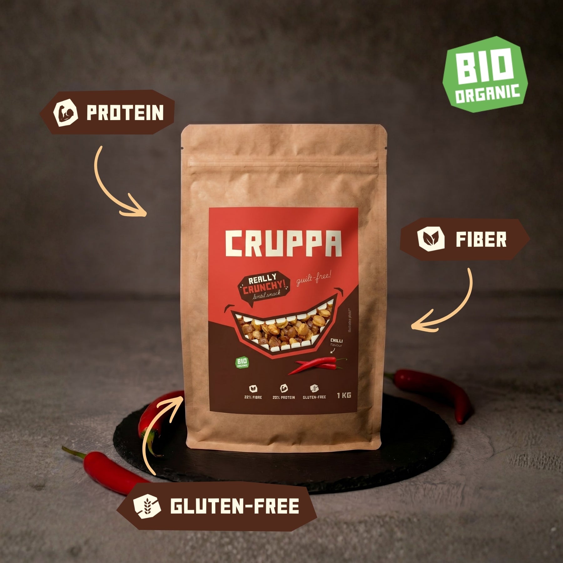 CRUPPA - Chilli BIO - 1 kg