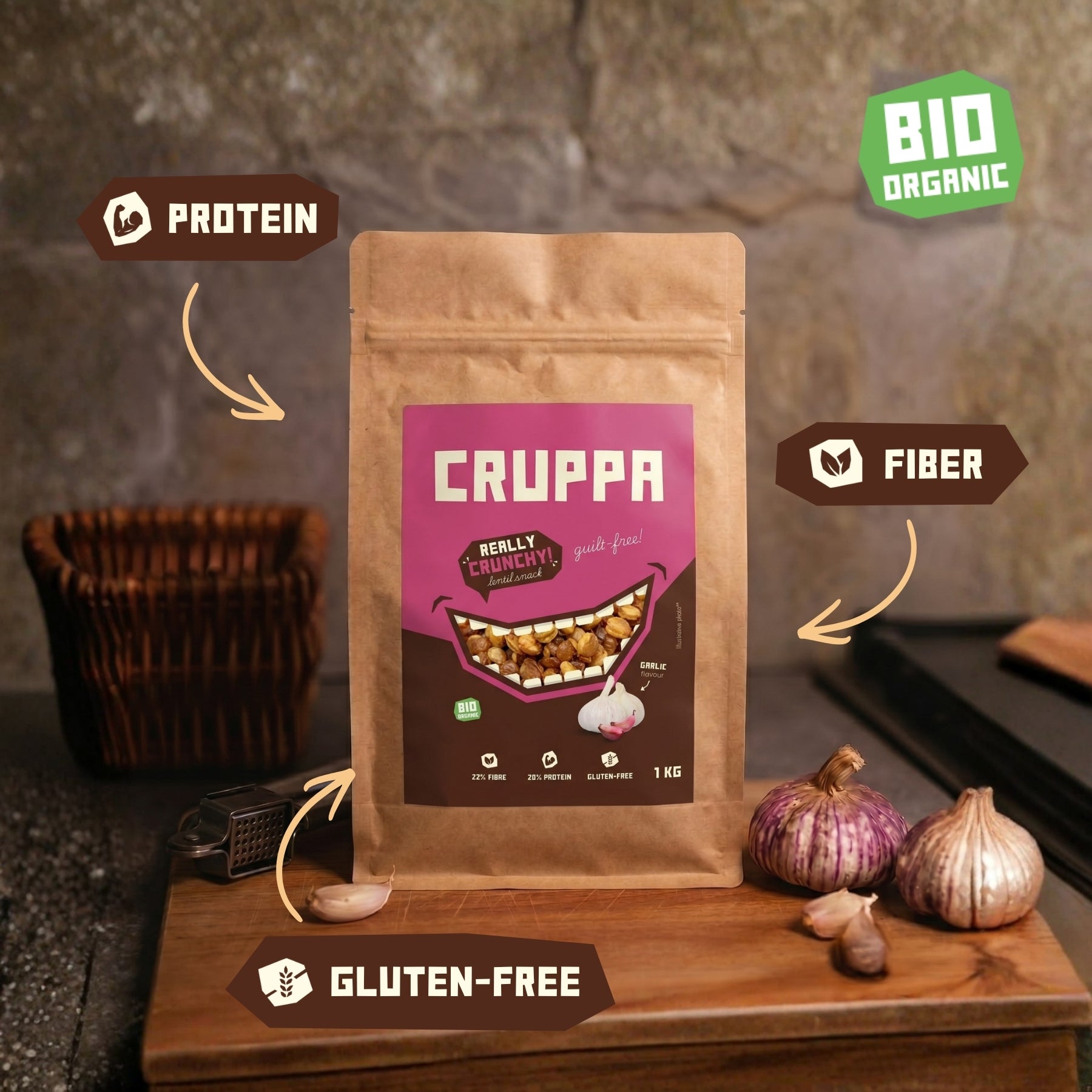 CRUPPA - Garlic BIO - 1 kg