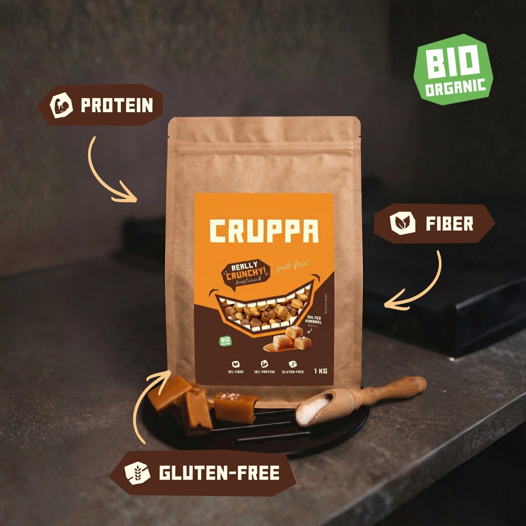CRUPPA - Salted Caramel BIO - 1 kg